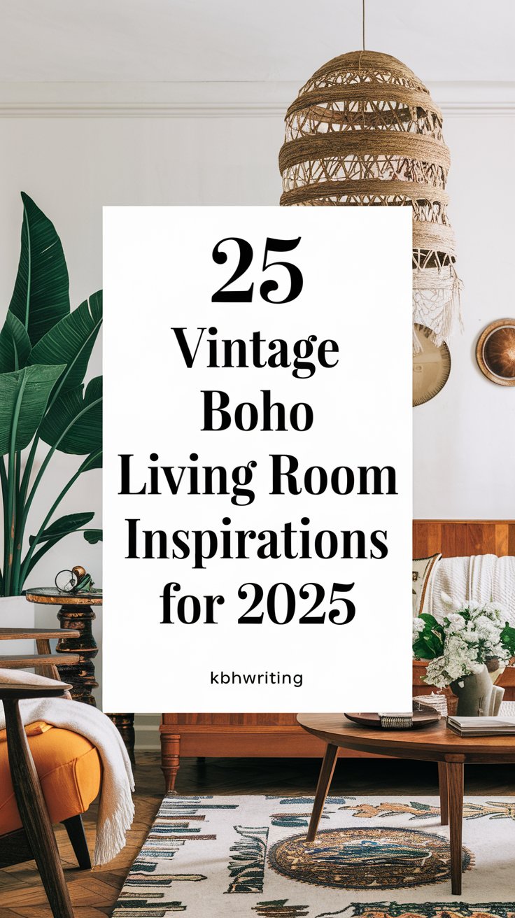 26 Vintage Boho Living Room Inspirations For 2025