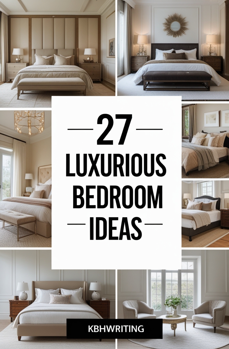 27 Cozy Luxurious Bedroom Ideas Everyone Needs