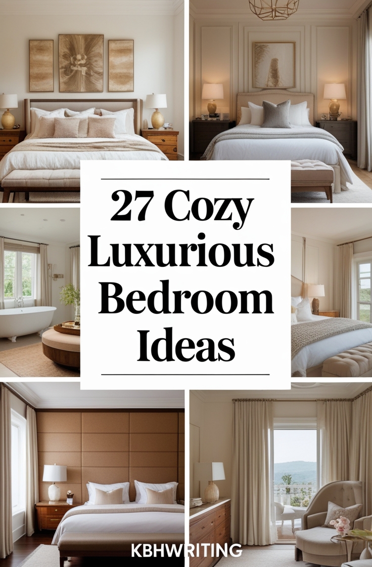 27 Cozy Luxurious Bedroom Ideas Everyone Needs