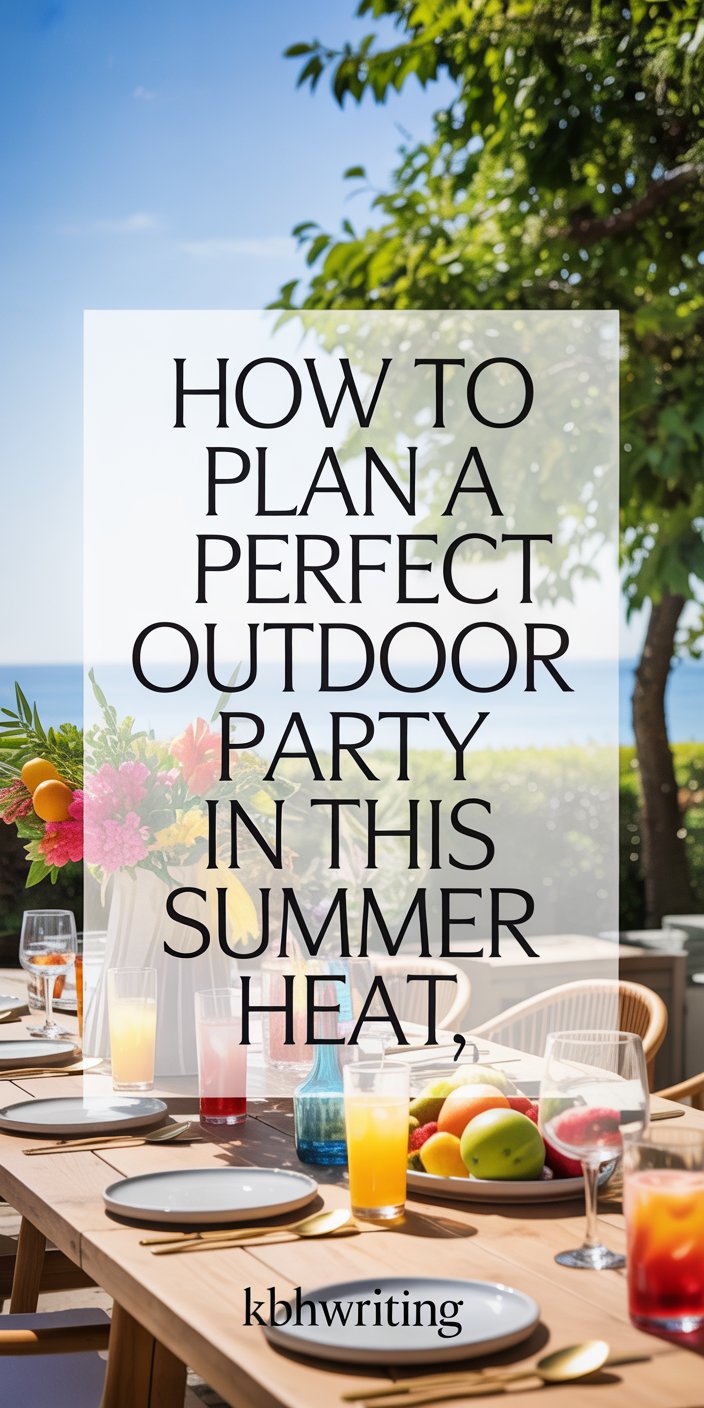 How to Plan a Perfect Outdoor Party in this Summer Heat