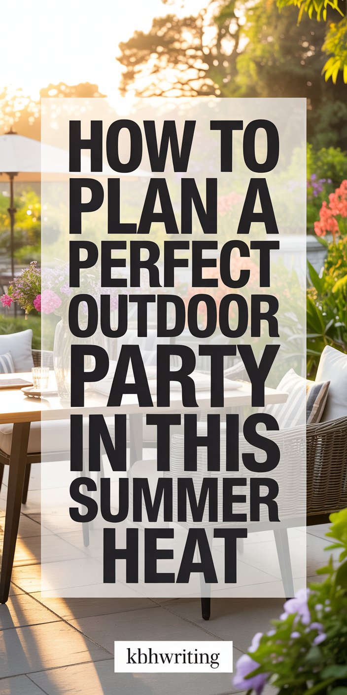 How to Plan a Perfect Outdoor Party in this Summer Heat