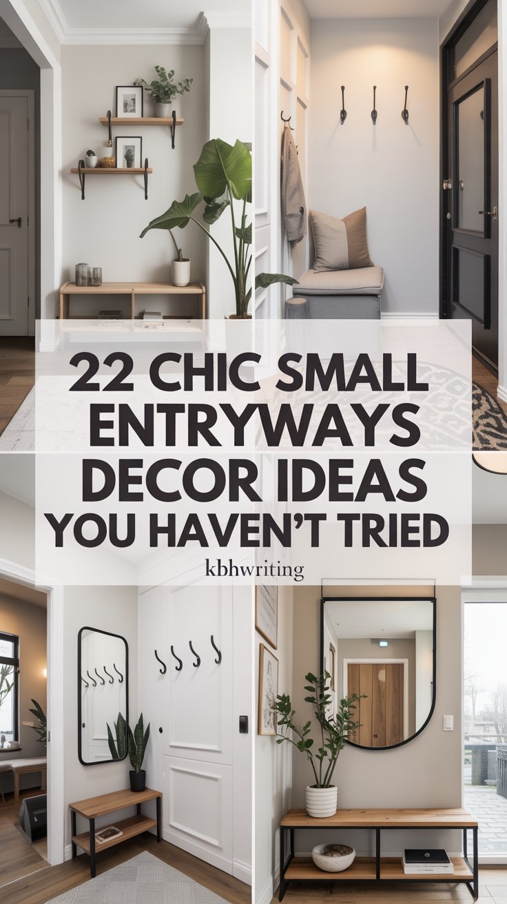 22 Chic Small Entryways Decor Ideas You Have'nt Tried
