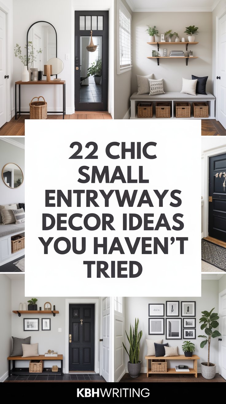 22 Chic Small Entryways Decor Ideas You Have'nt Tried