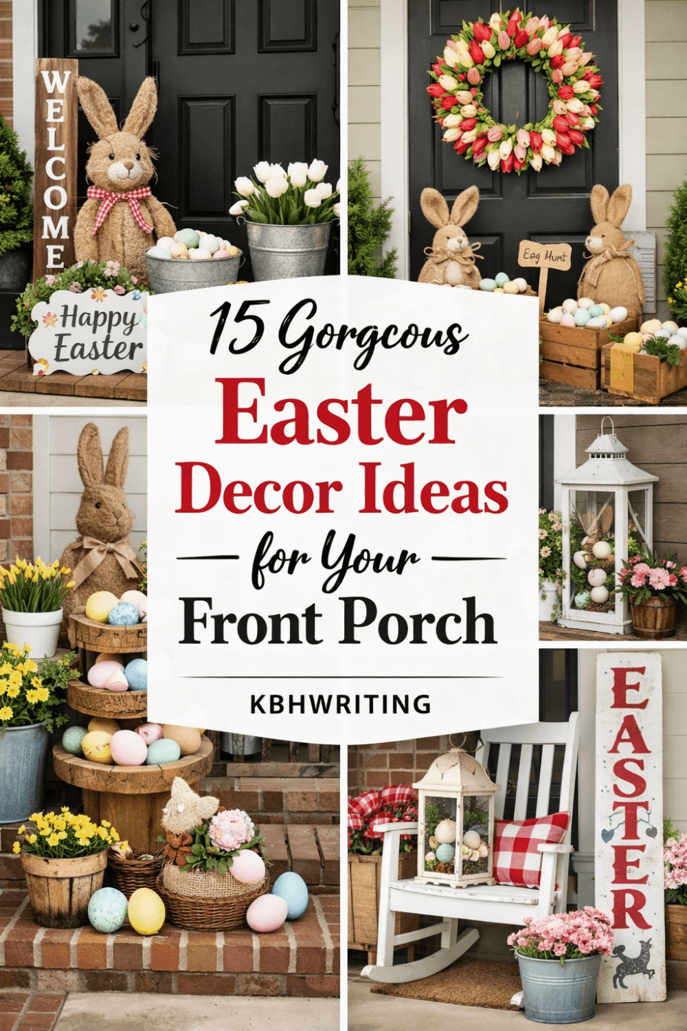 15 Gorgeous Easter Decor Ideas for Your Front Porch