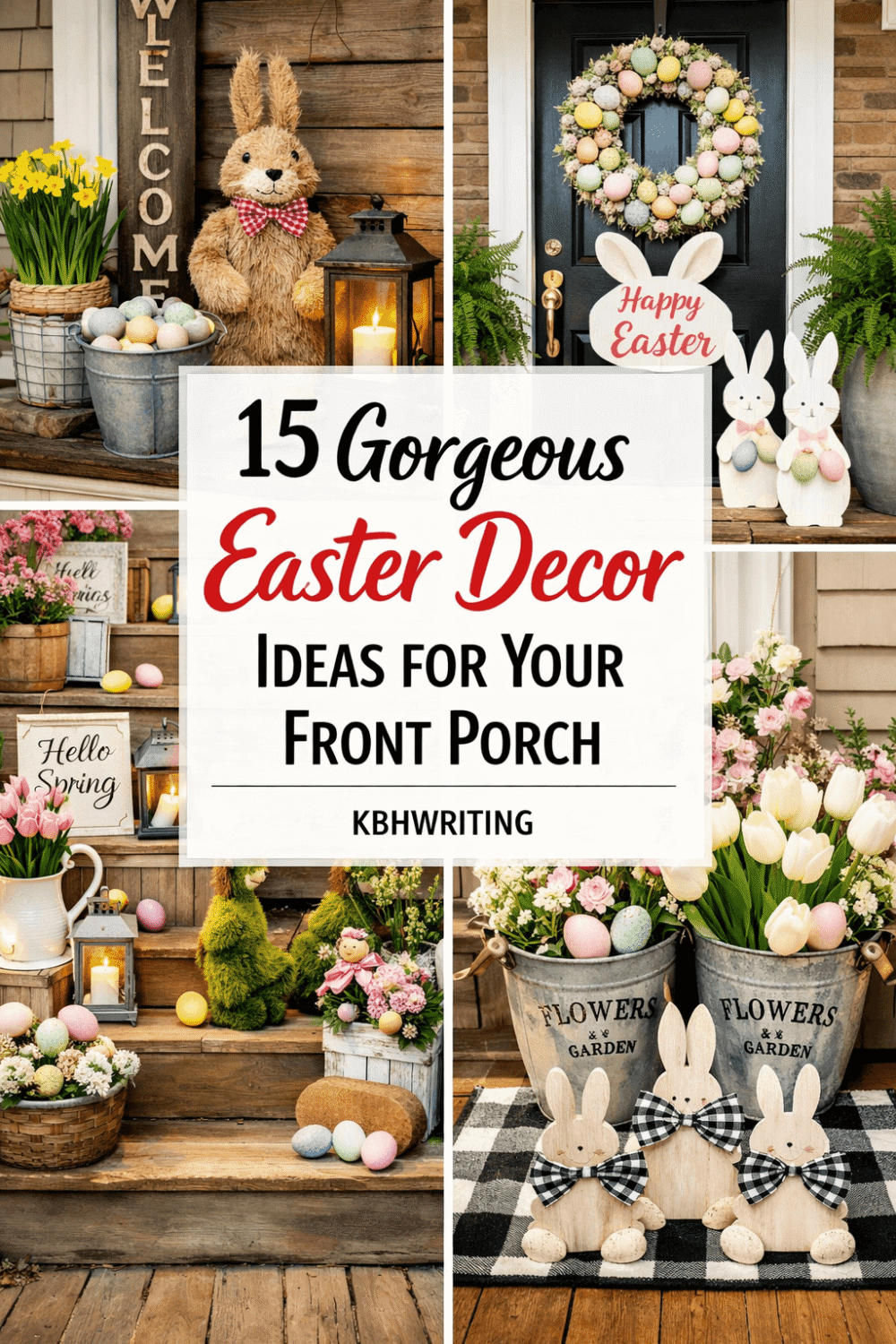 15 Gorgeous Easter Decor Ideas for Your Front Porch