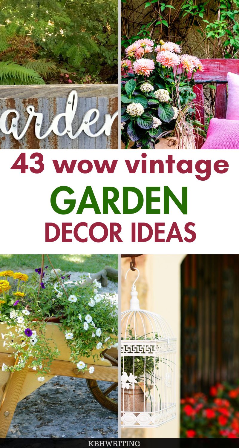 42 Vintage Garden Decor Ideas to Bring Charm to Your Outdoor Space