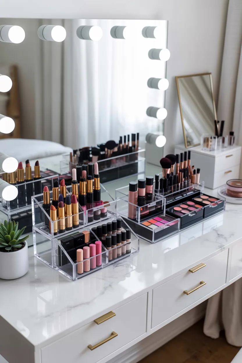 10 Stylish Modern Makeup Organization Ideas for a Clutter-Free Vanity