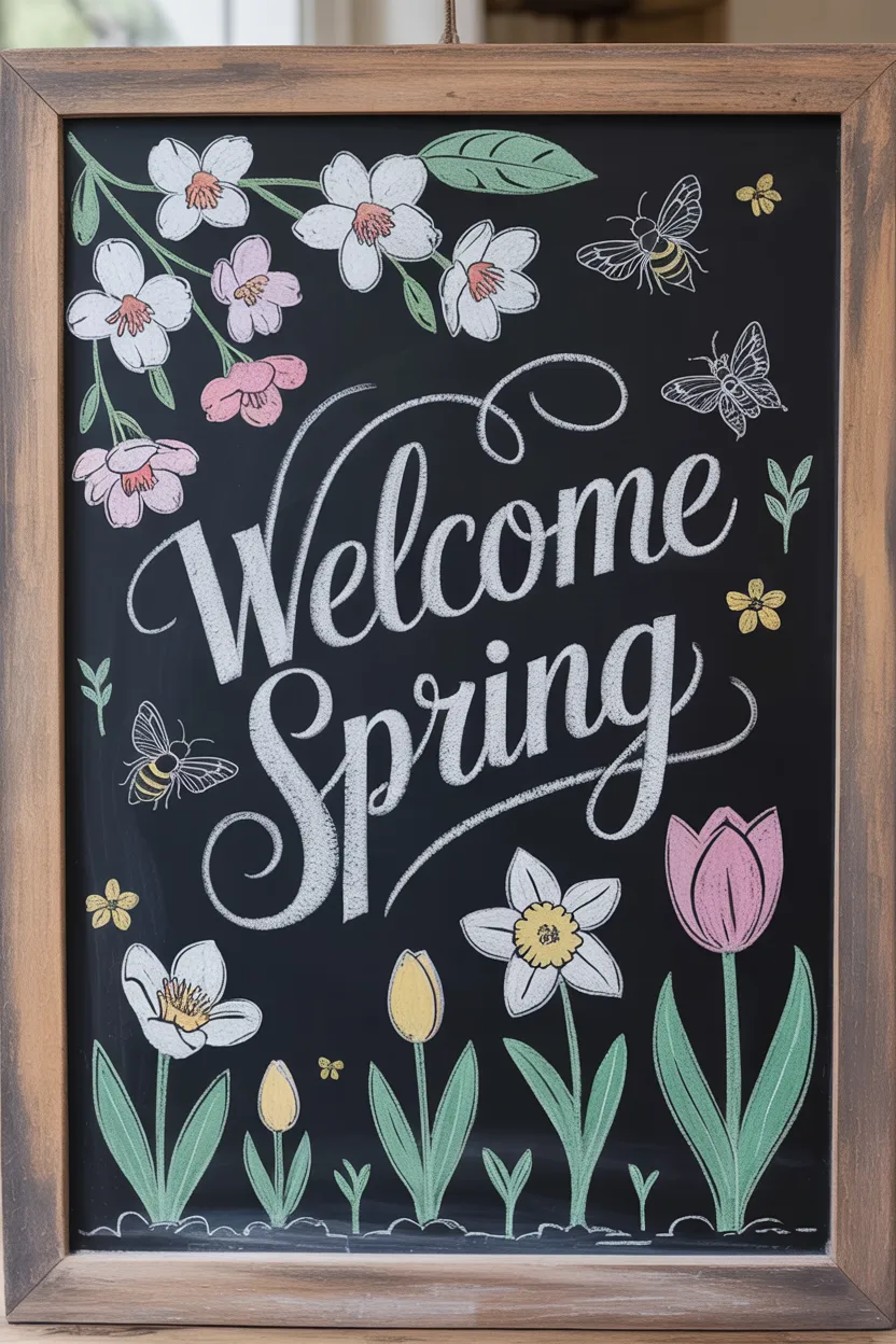 Spring Chalkboard Ideas That Look Like Hand-Lettered Magic