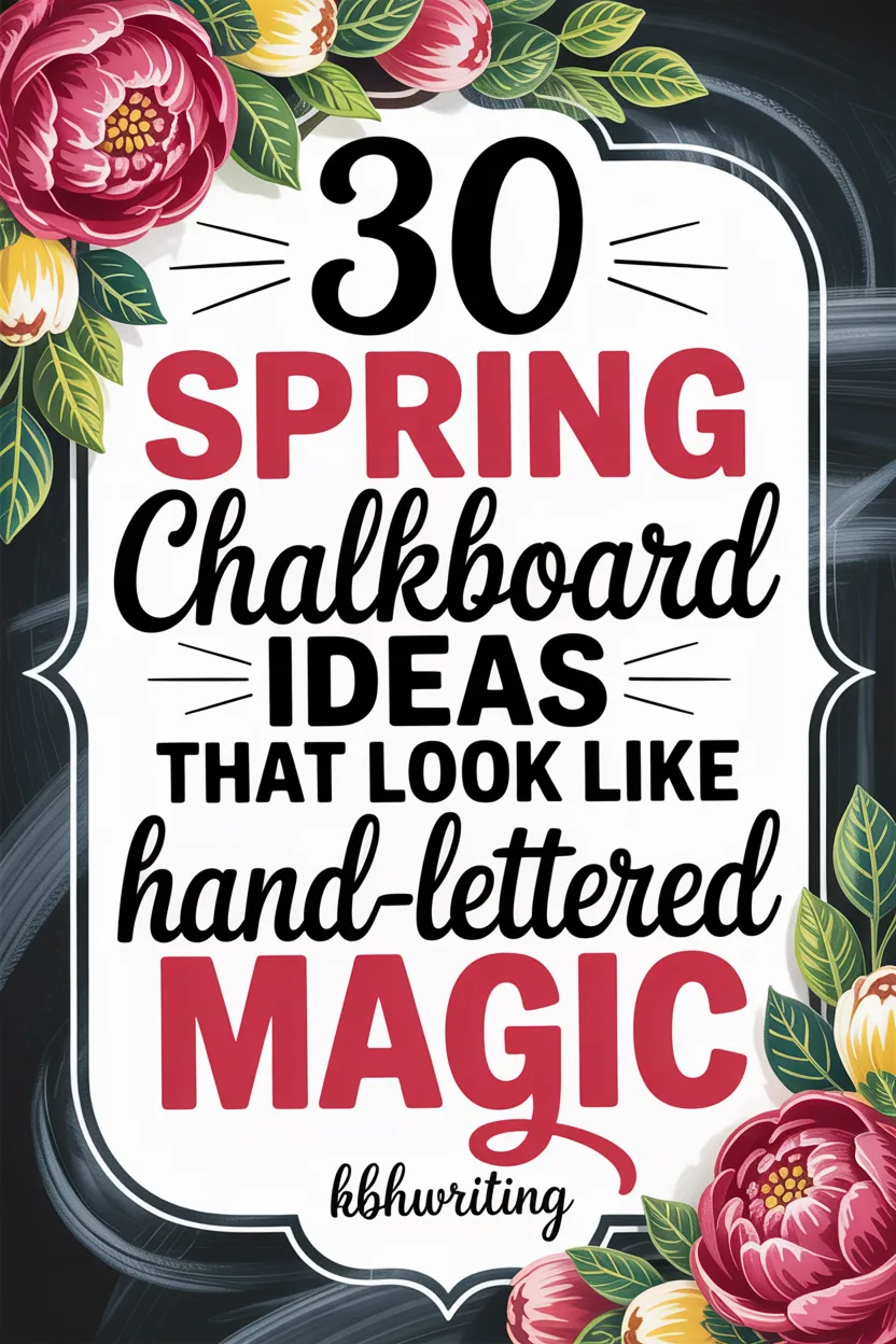 Spring Chalkboard Ideas That Look Like Hand-Lettered Magic