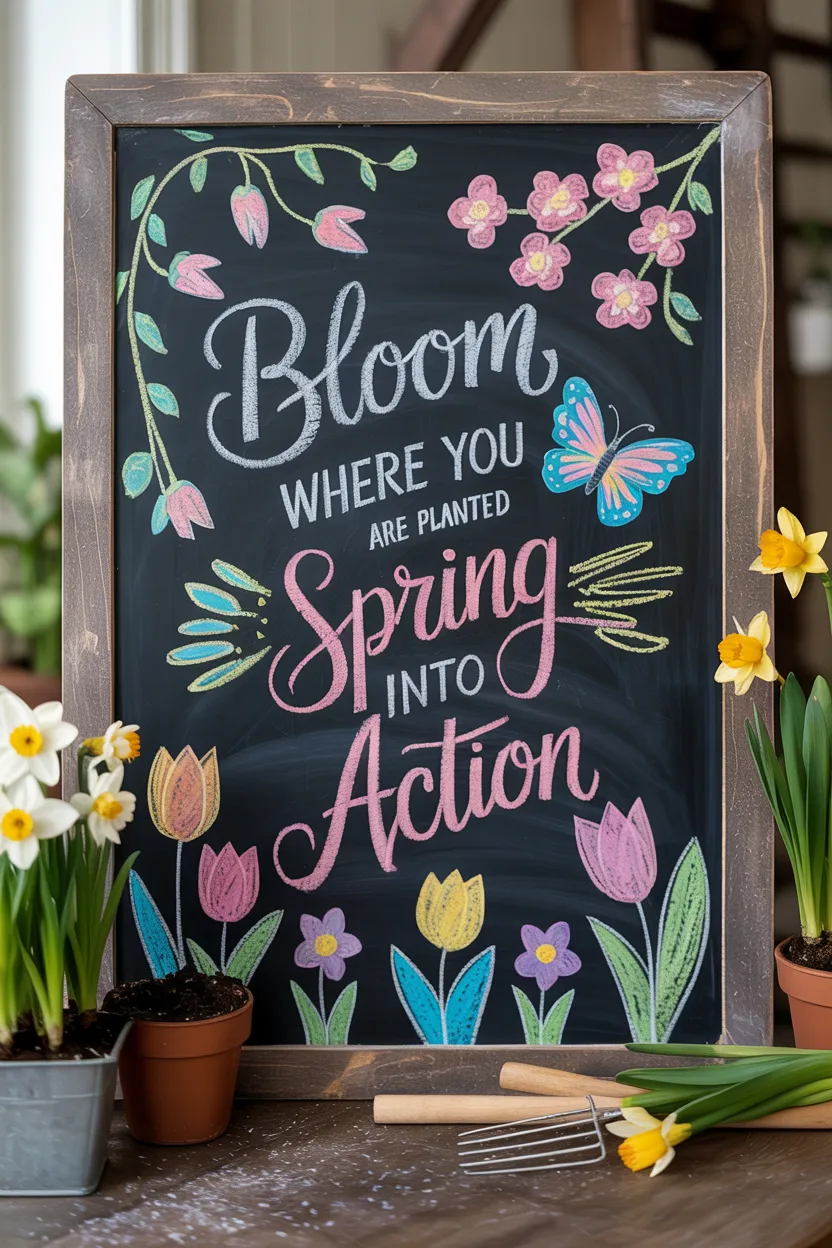 Spring Chalkboard Ideas That Look Like Hand-Lettered Magic