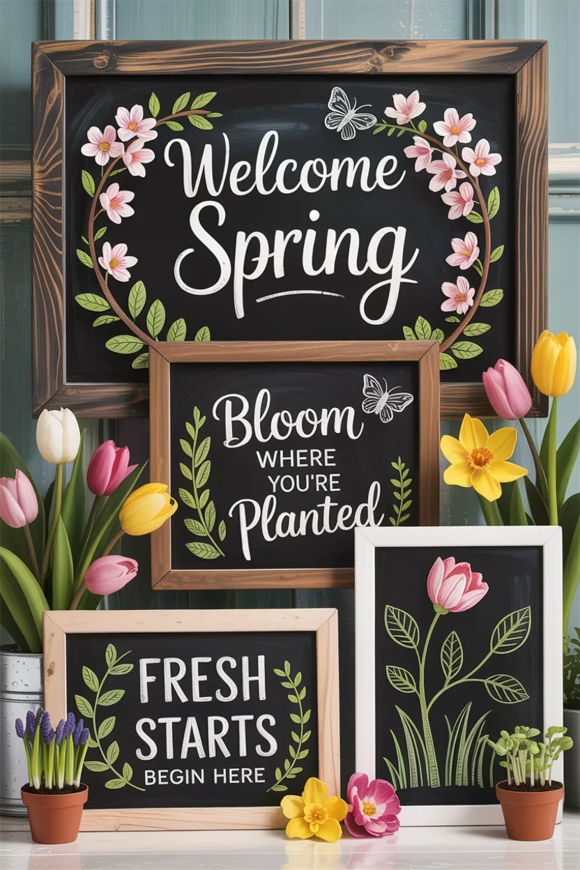 Spring Chalkboard Ideas That Look Like Hand-Lettered Magic