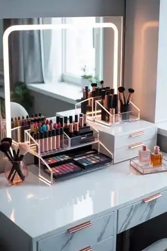 10 Stylish Modern Makeup Organization Ideas for a Clutter-Free Vanity