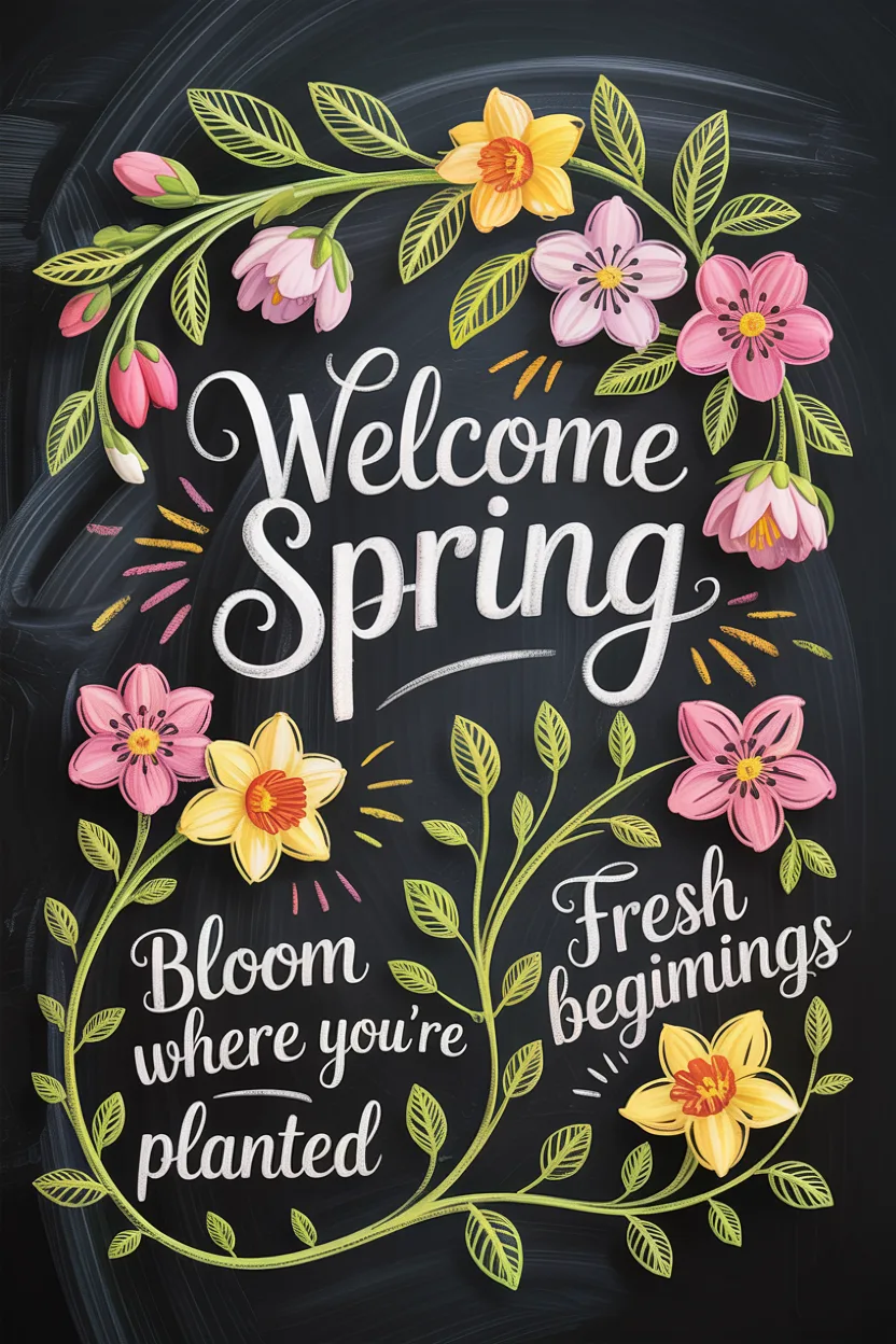 Spring Chalkboard Ideas That Look Like Hand-Lettered Magic